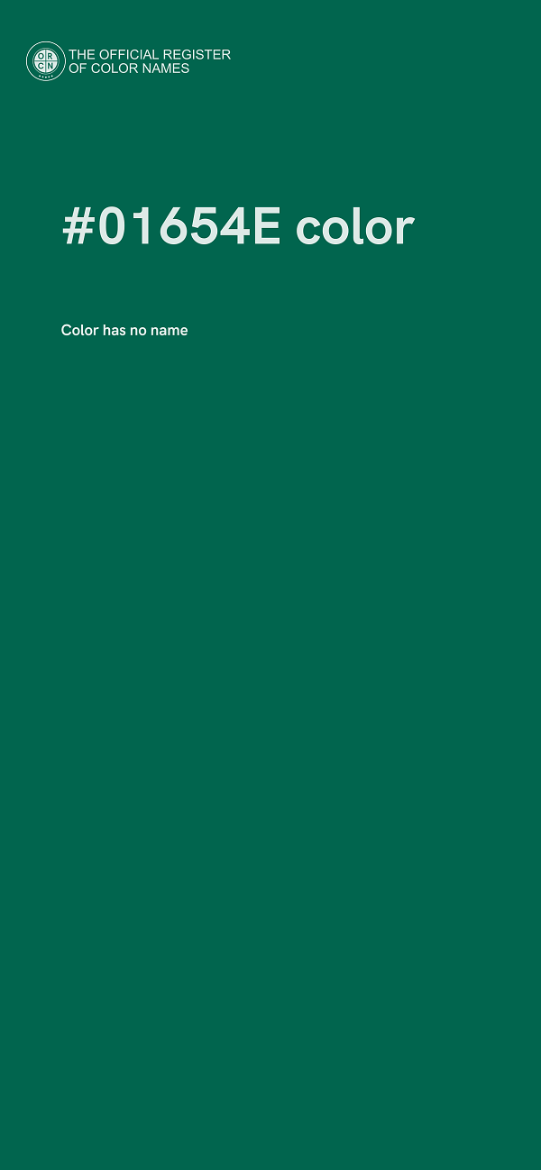 #01654E color image