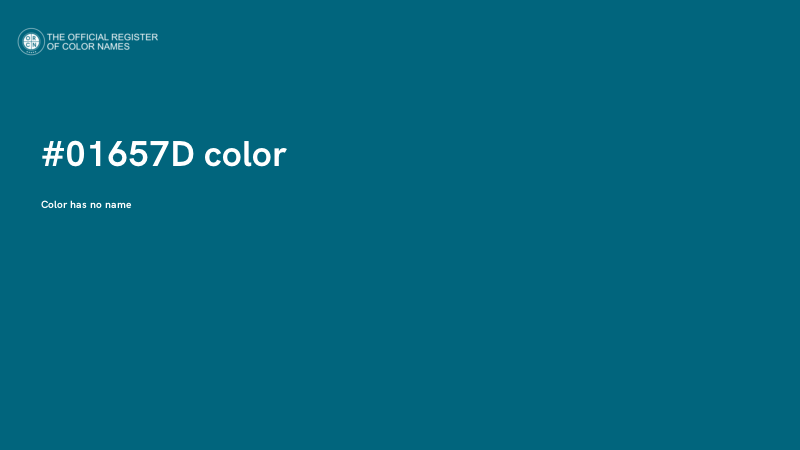 #01657D color image