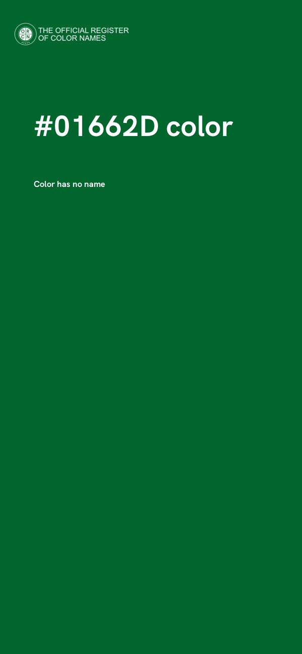 #01662D color image