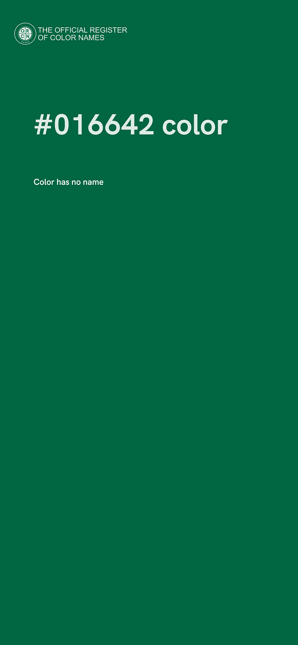#016642 color image