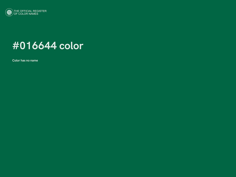 #016644 color image