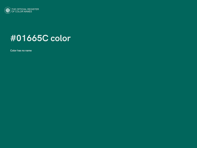 #01665C color image