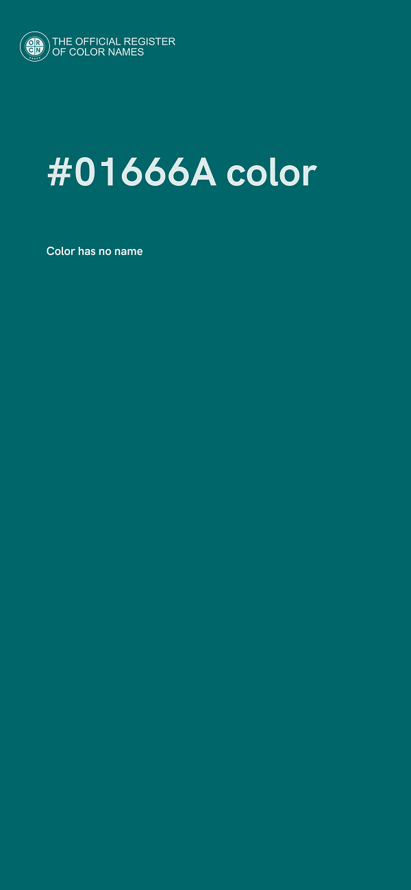 #01666A color image