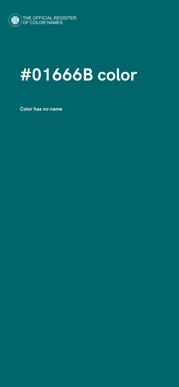 #01666B color image
