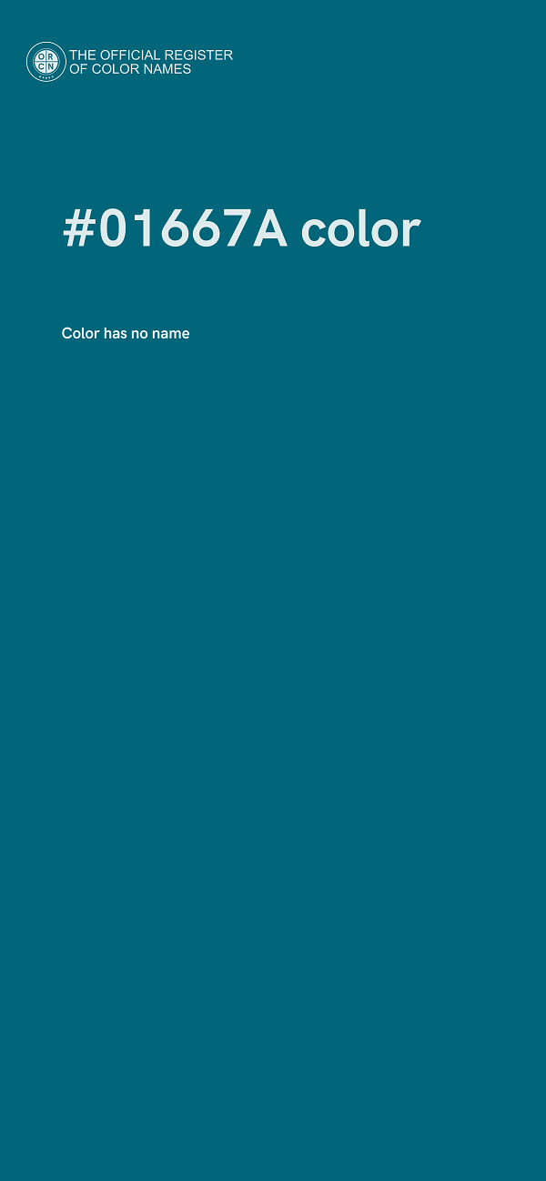 #01667A color image