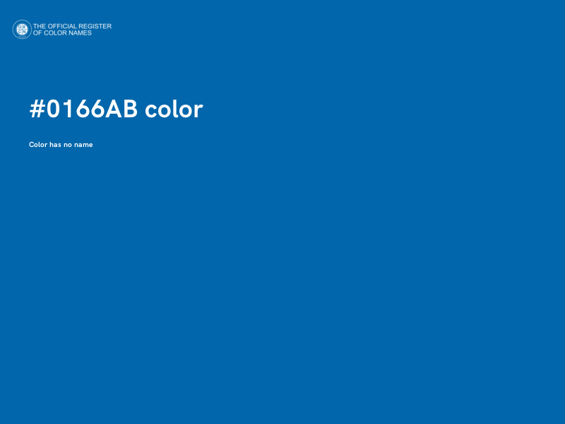 #0166AB color image
