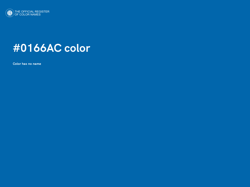 #0166AC color image