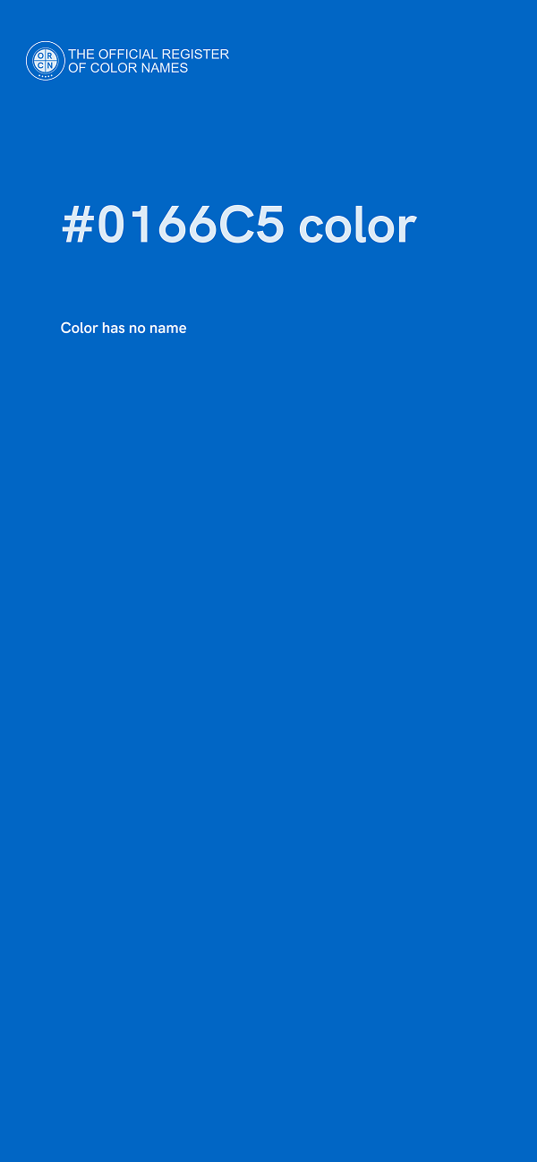 #0166C5 color image