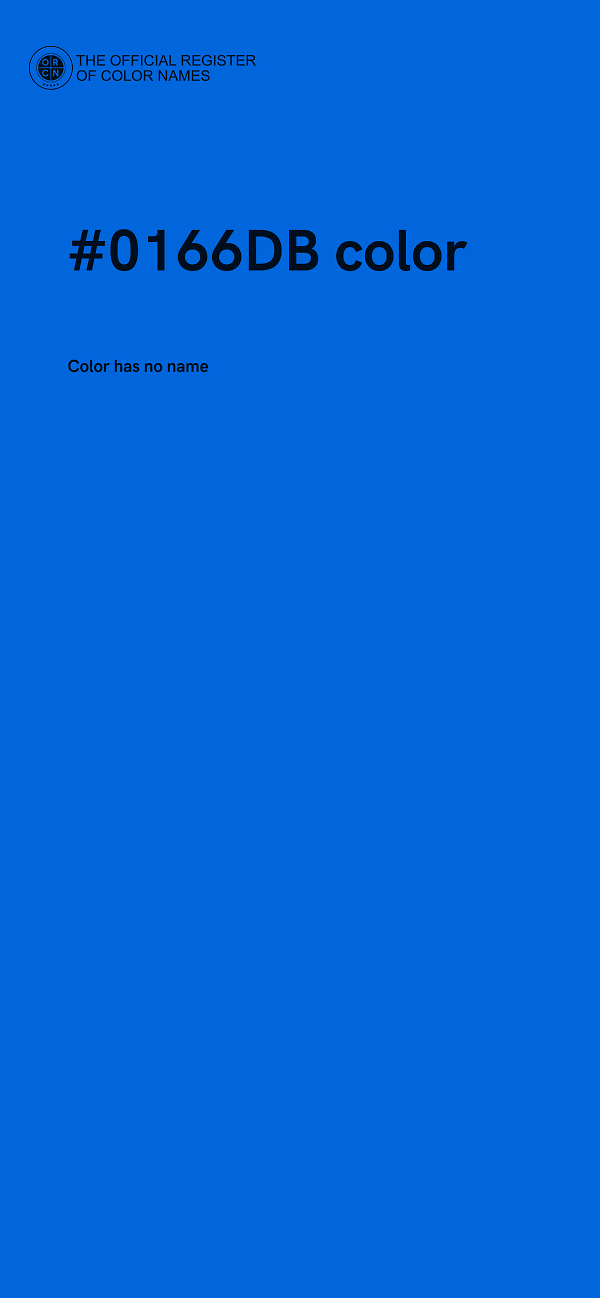 #0166DB color image