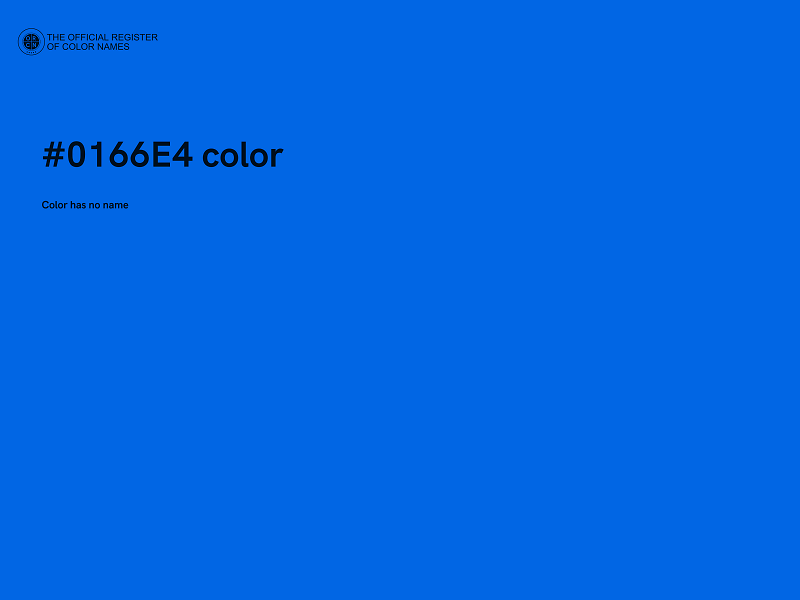 #0166E4 color image