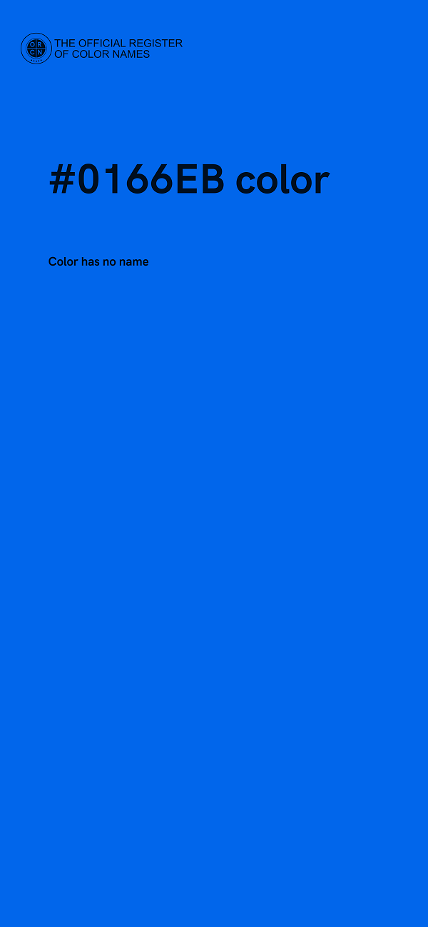 #0166EB color image