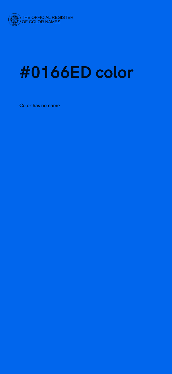 #0166ED color image