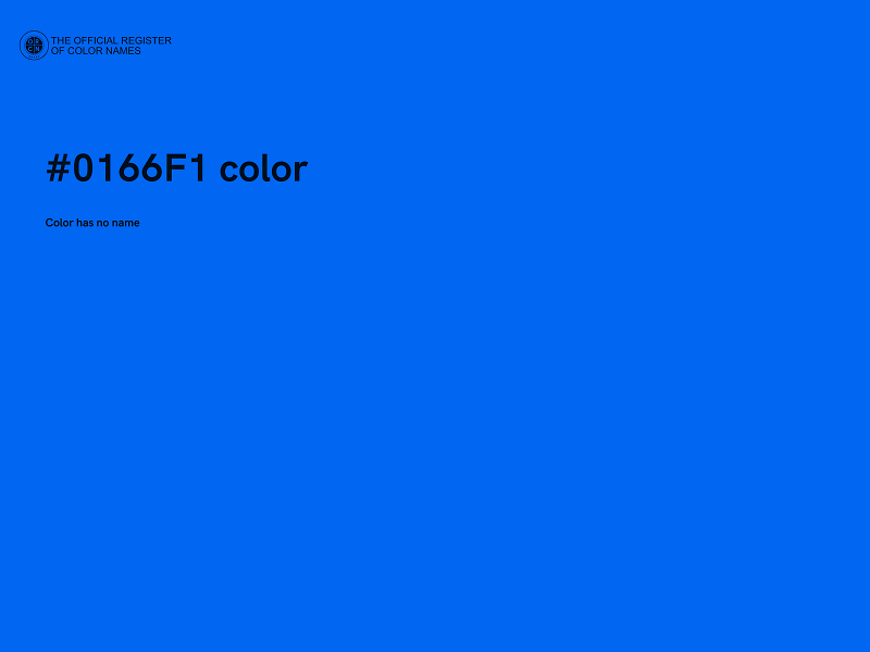 #0166F1 color image