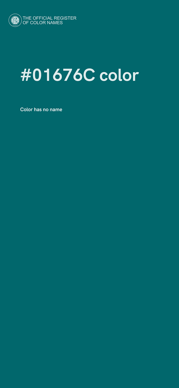 #01676C color image