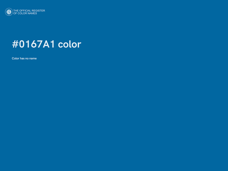 #0167A1 color image
