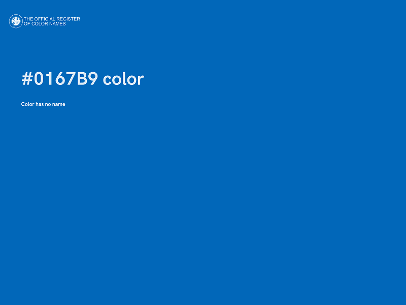 #0167B9 color image