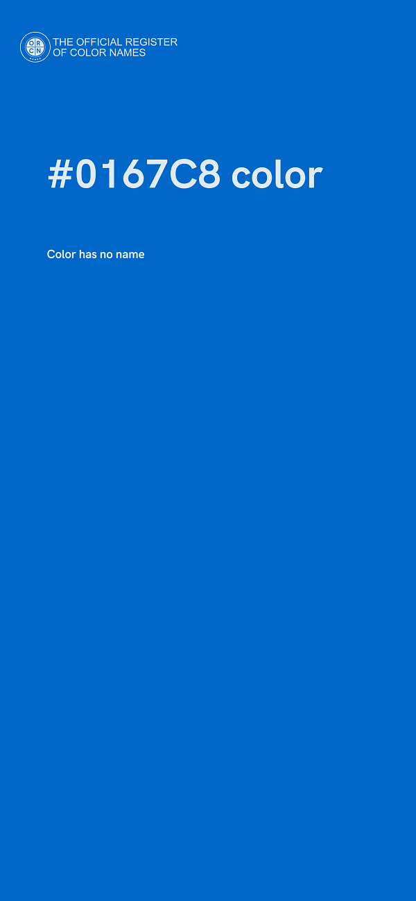 #0167C8 color image