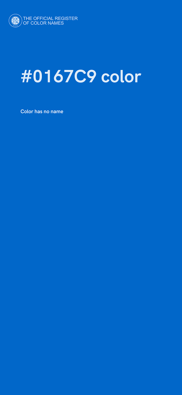 #0167C9 color image