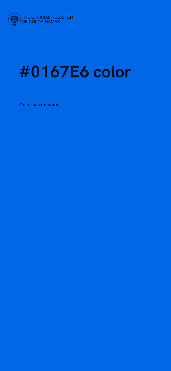 #0167E6 color image