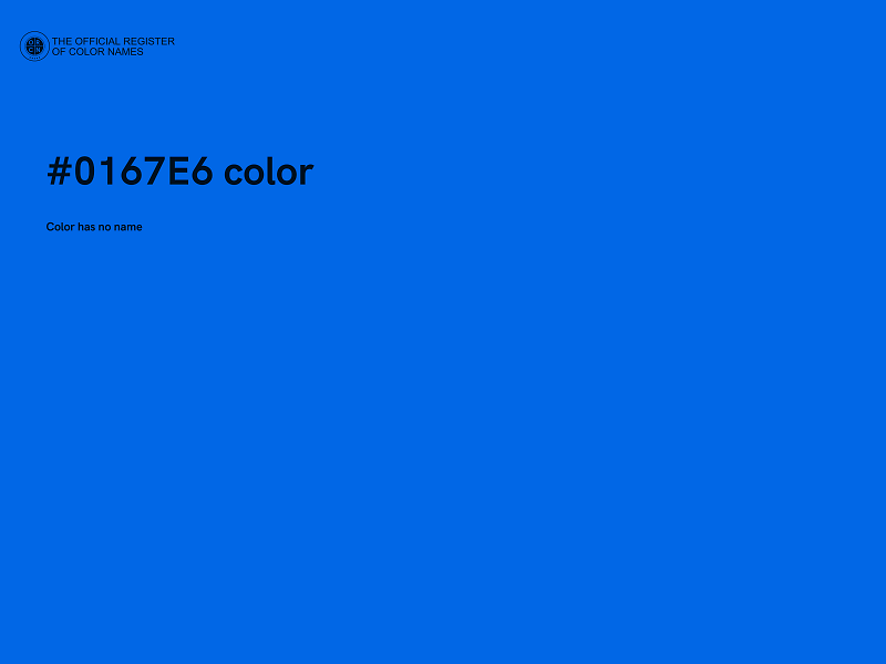 #0167E6 color image