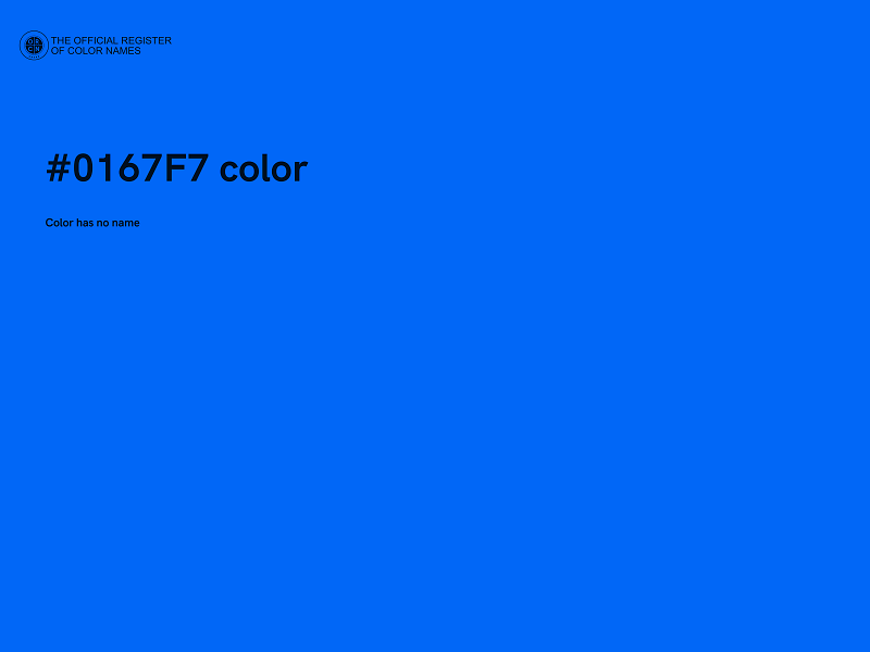 #0167F7 color image