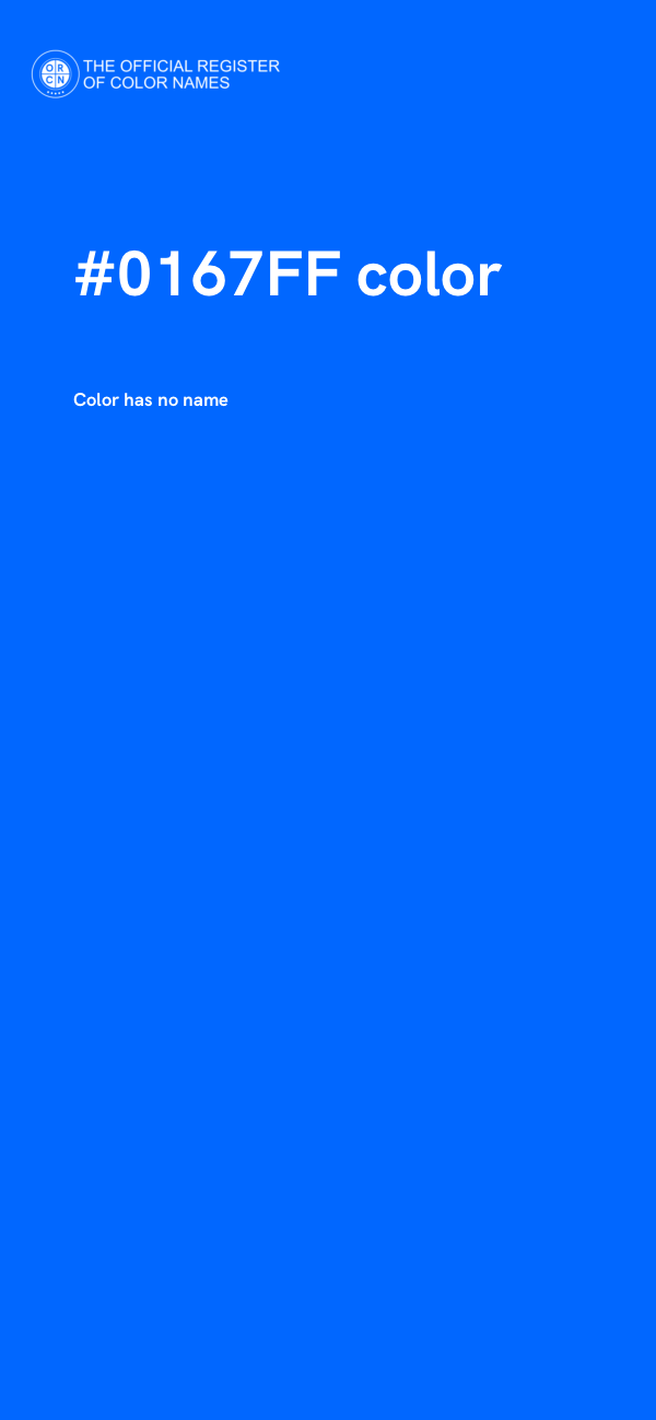#0167FF color image