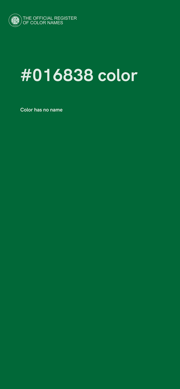 #016838 color image