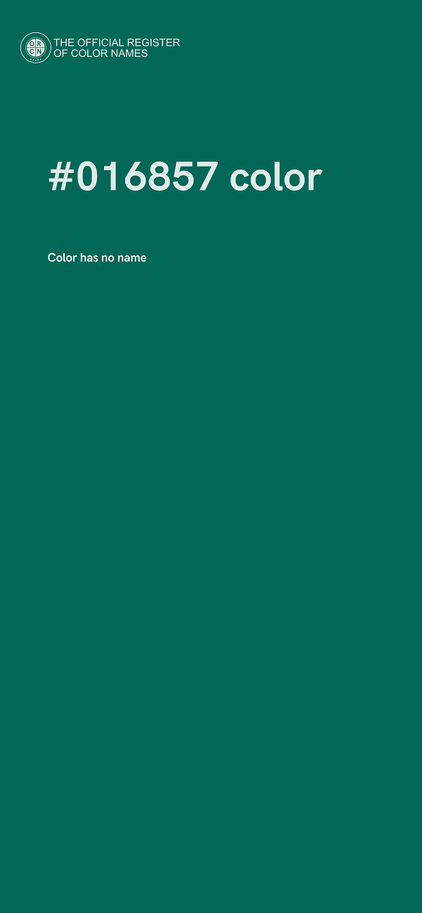 #016857 color image