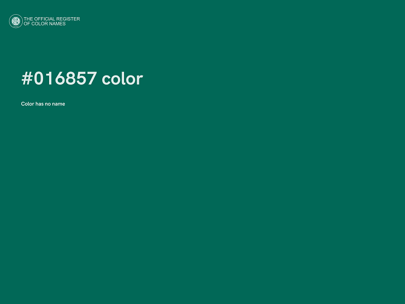 #016857 color image