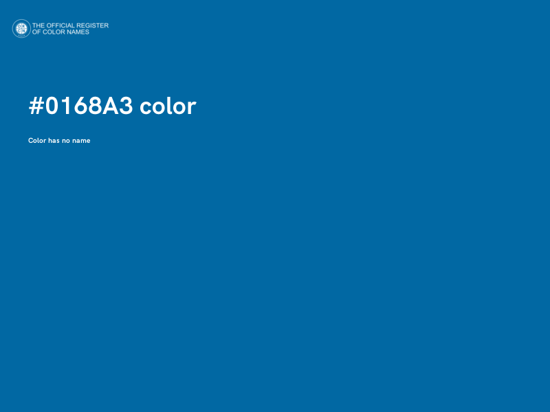 #0168A3 color image