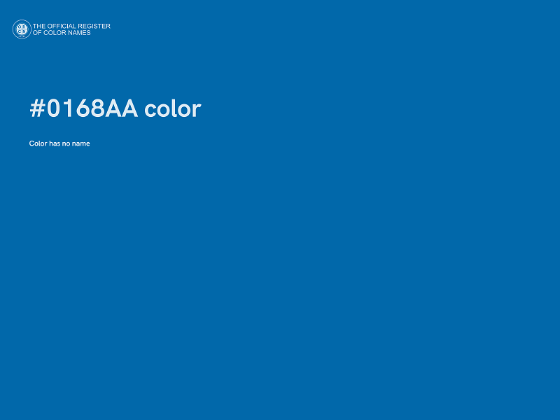 #0168AA color image