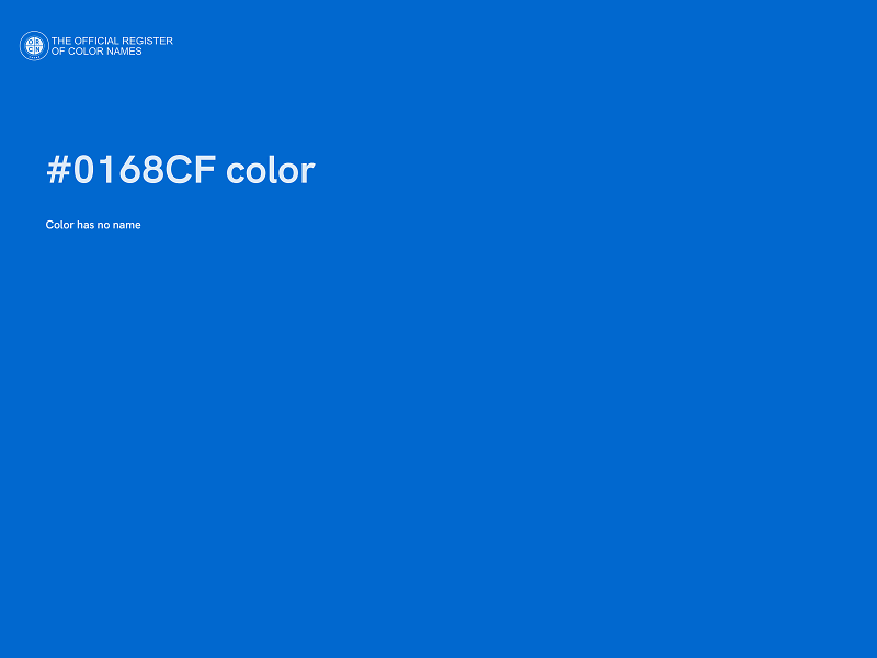 #0168CF color image