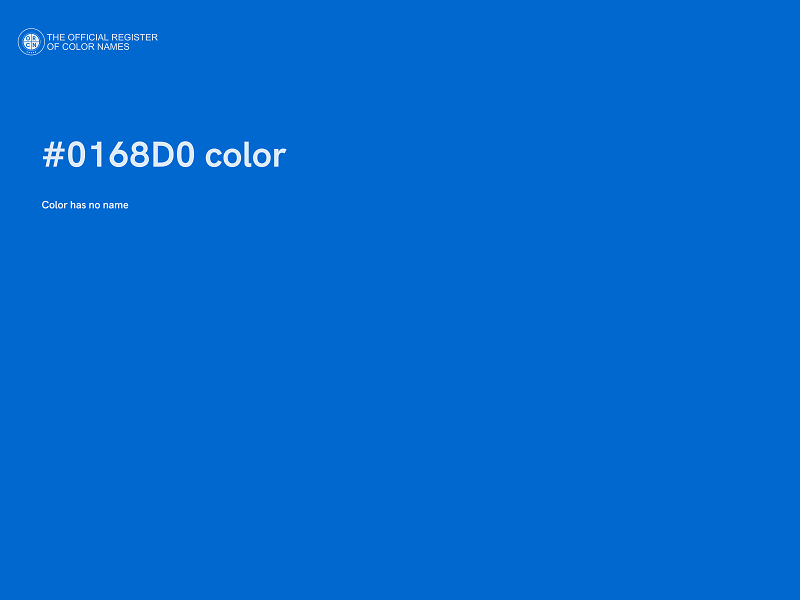 #0168D0 color image