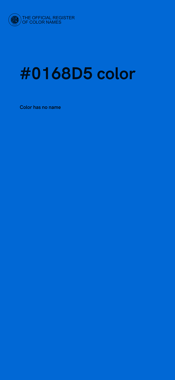 #0168D5 color image
