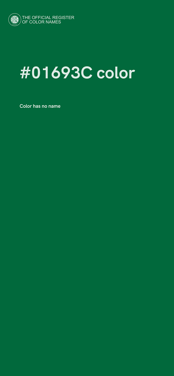 #01693C color image