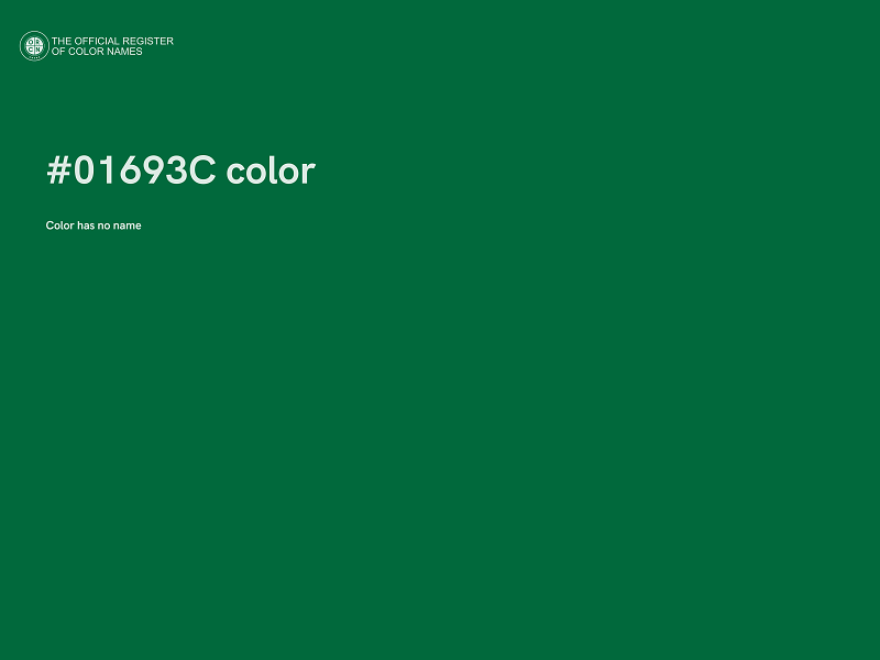 #01693C color image