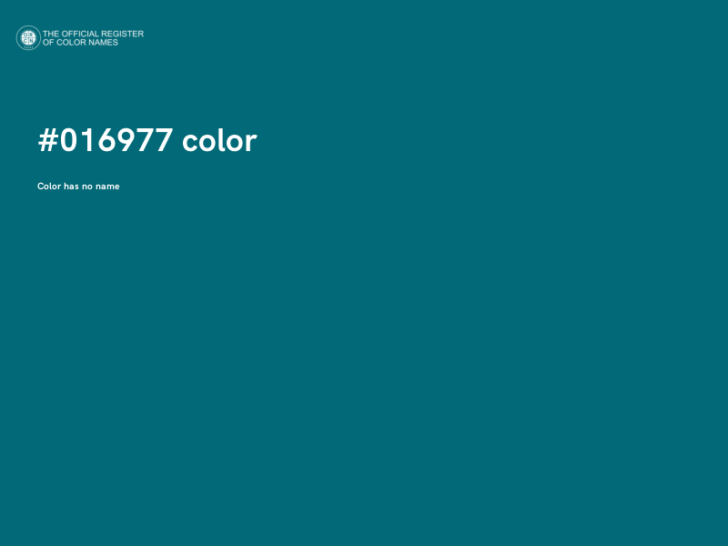 #016977 color image
