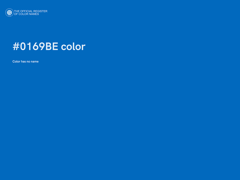 #0169BE color image