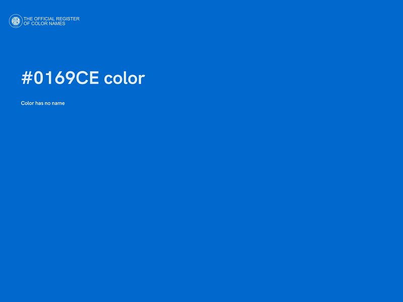#0169CE color image