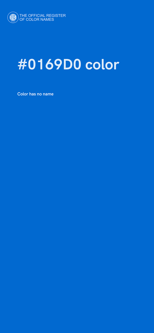 #0169D0 color image