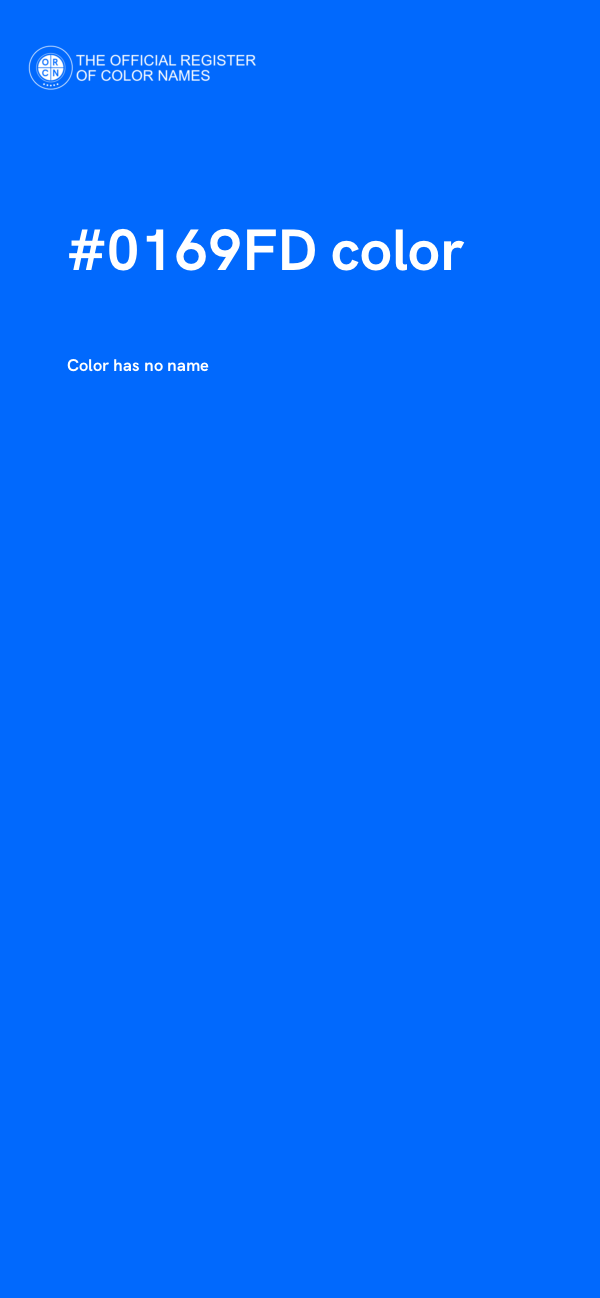 #0169FD color image