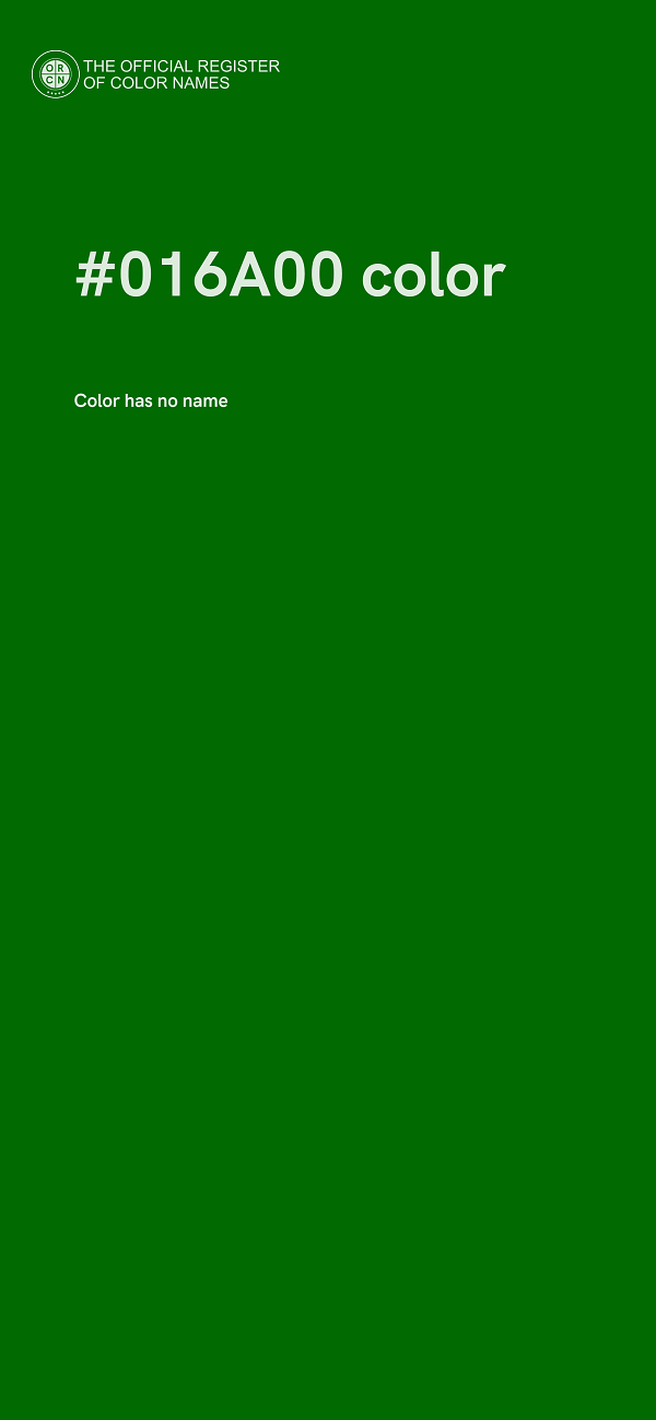 #016A00 color image