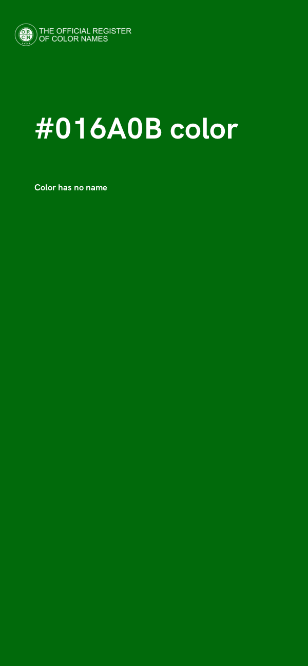 #016A0B color image