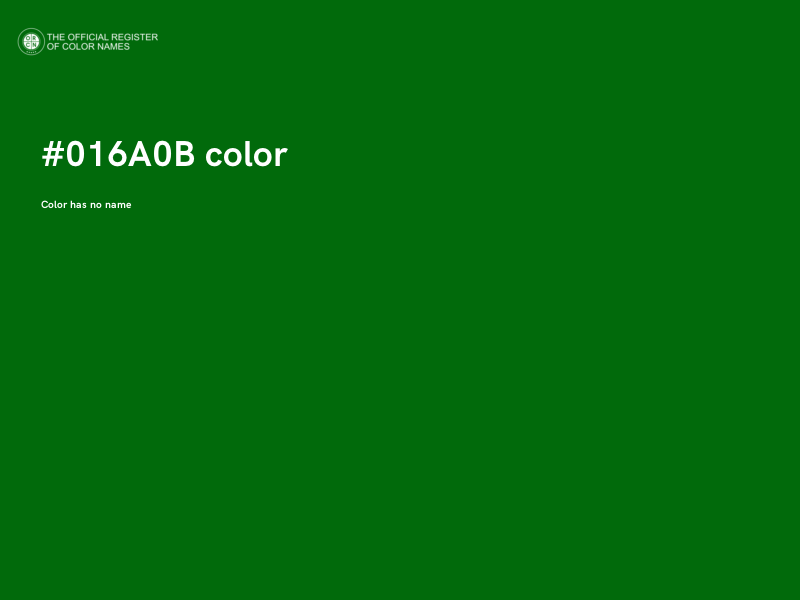 #016A0B color image