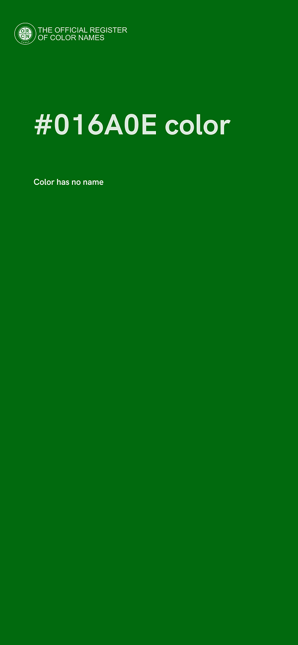 #016A0E color image