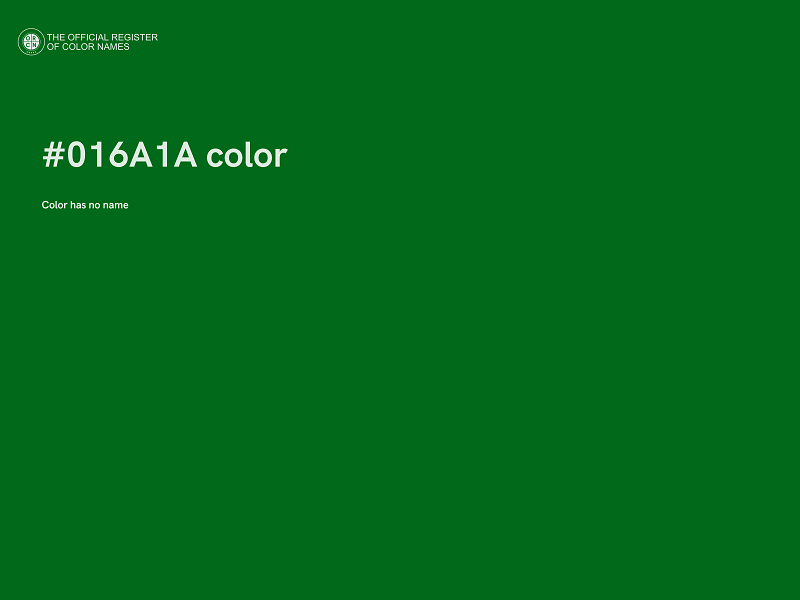 #016A1A color image