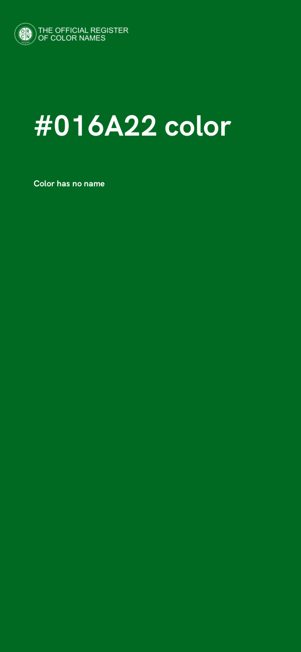 #016A22 color image