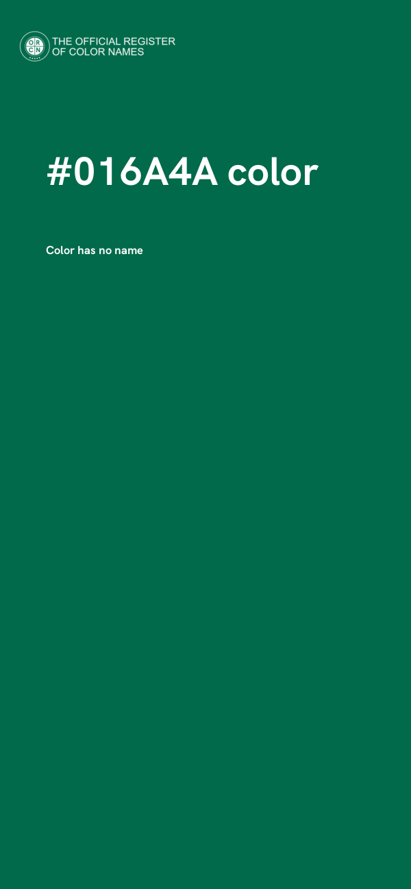 #016A4A color image