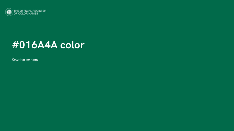 #016A4A color image