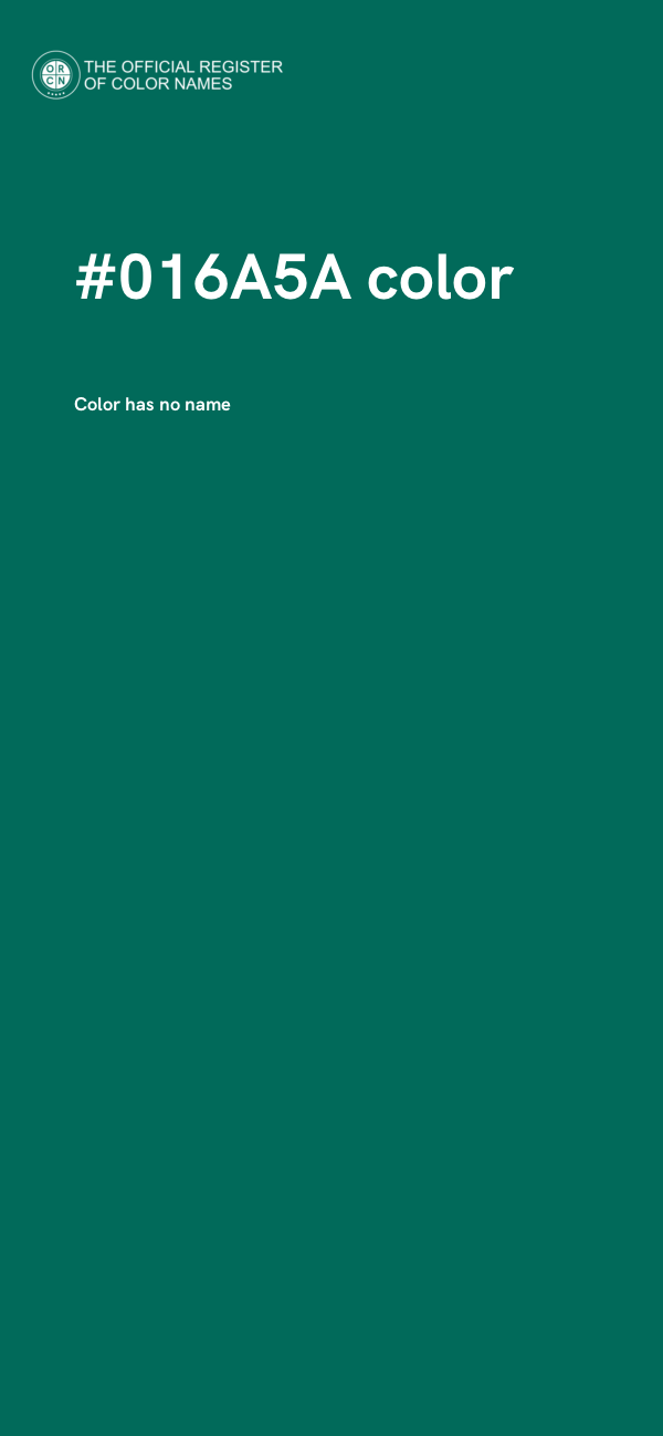 #016A5A color image
